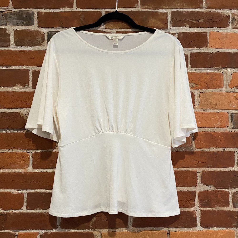 Women's Banana Republic White Bell Sleeve Top (M)
